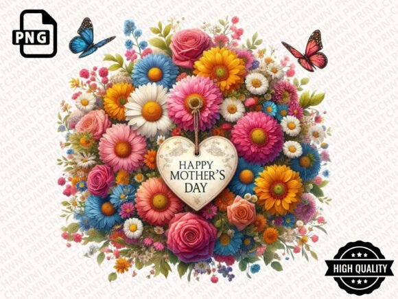 Download Mother's Day Floral Clipart PNG - Floral Collection