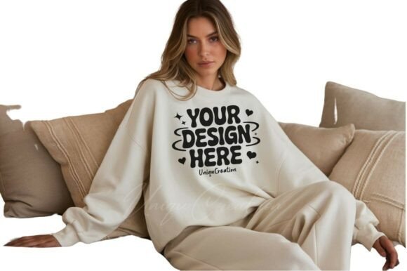 Download Soft Pastel Beige Oversized Sweatshirt M - Premium Resources
