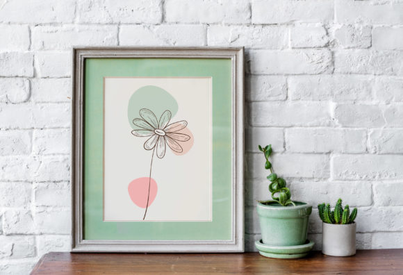 Download Floral Line Art Flower SVG Frame - Floral Collection