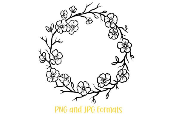 Download Floral Winter Wreath Flower Illustration - Floral Collection