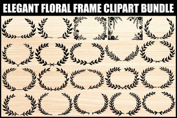 Download Elegant Floral Frame Clipart Bundle - Premium Resources
