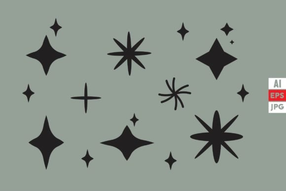 Download Flat Sparkling Star Collection Icon - Collection Collection