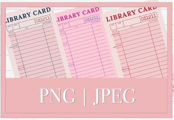 Download Pink Coquette Library Card Nerd Vibe SVG - Card Collection