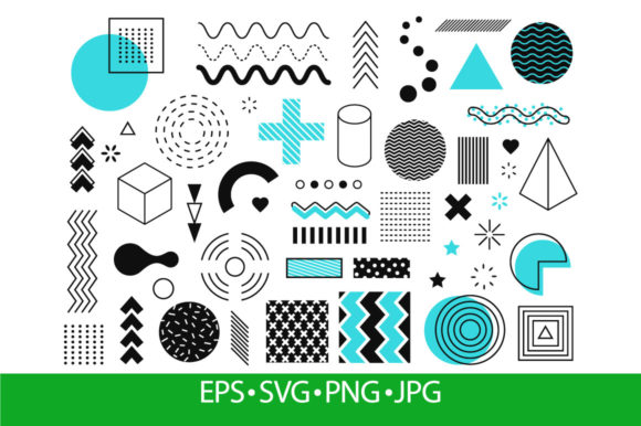 Download Memphis Graphic Abstract Elements - Abstract elements Collection