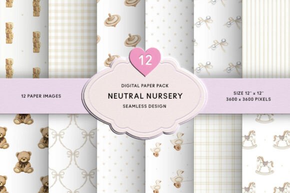 Download Pastel Beige Baby Seamless Paper Pack - Beige Collection