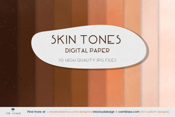 Download 10  Skin Tones Brown Beige Digital Paper - Beige Collection
